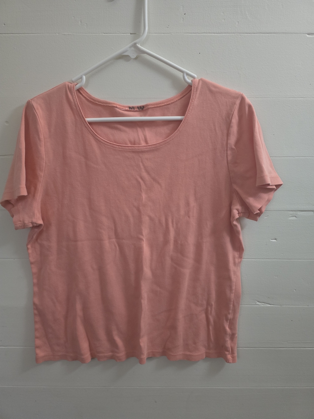 Classic Scoop Neck Women's Top in Coral Pink